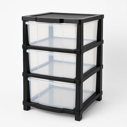 3-Layer Classic Transparent Drawer Storage Organizer