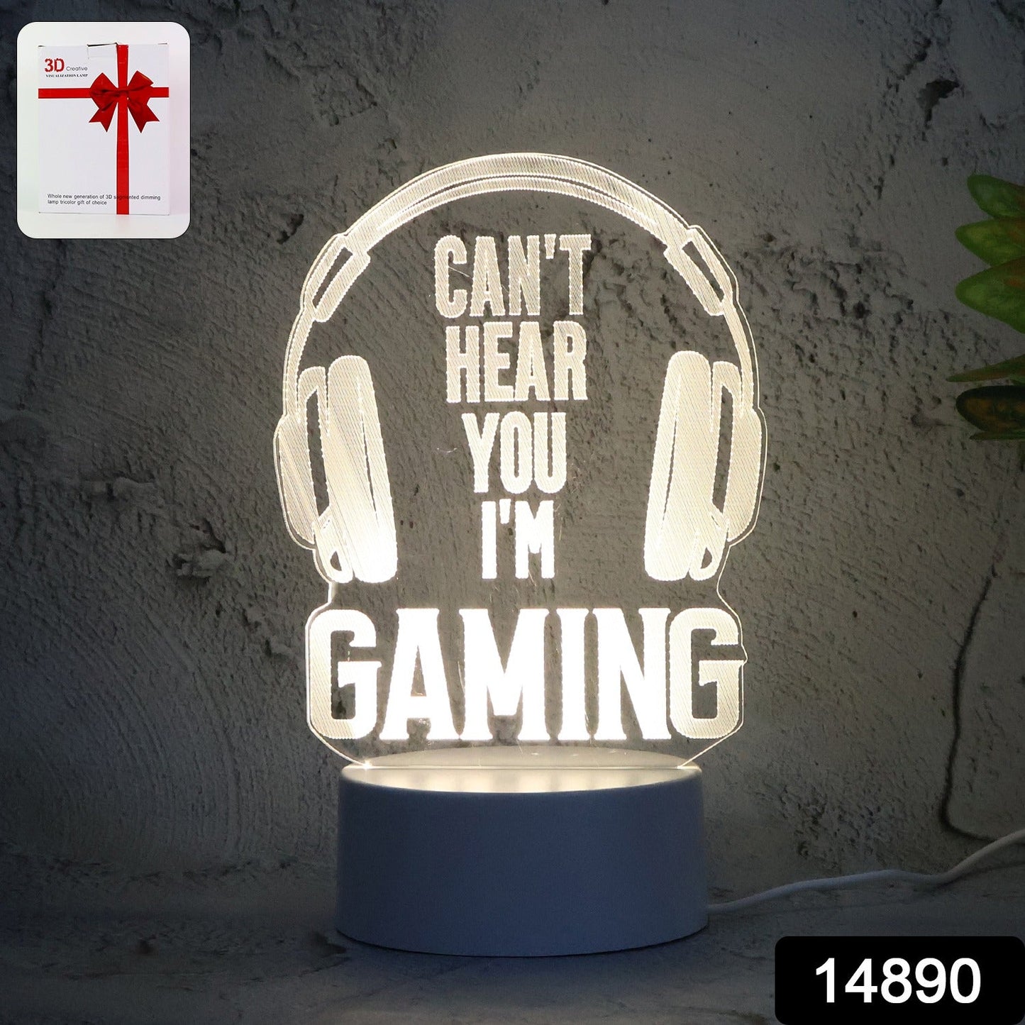 3D Acrylic LED Night Lamps – (1 Pc / Mix Design)