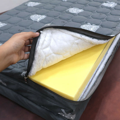 3 Fold Foldable Mattress – Portable & Comfortable Sleeping Bed for Home & Travel