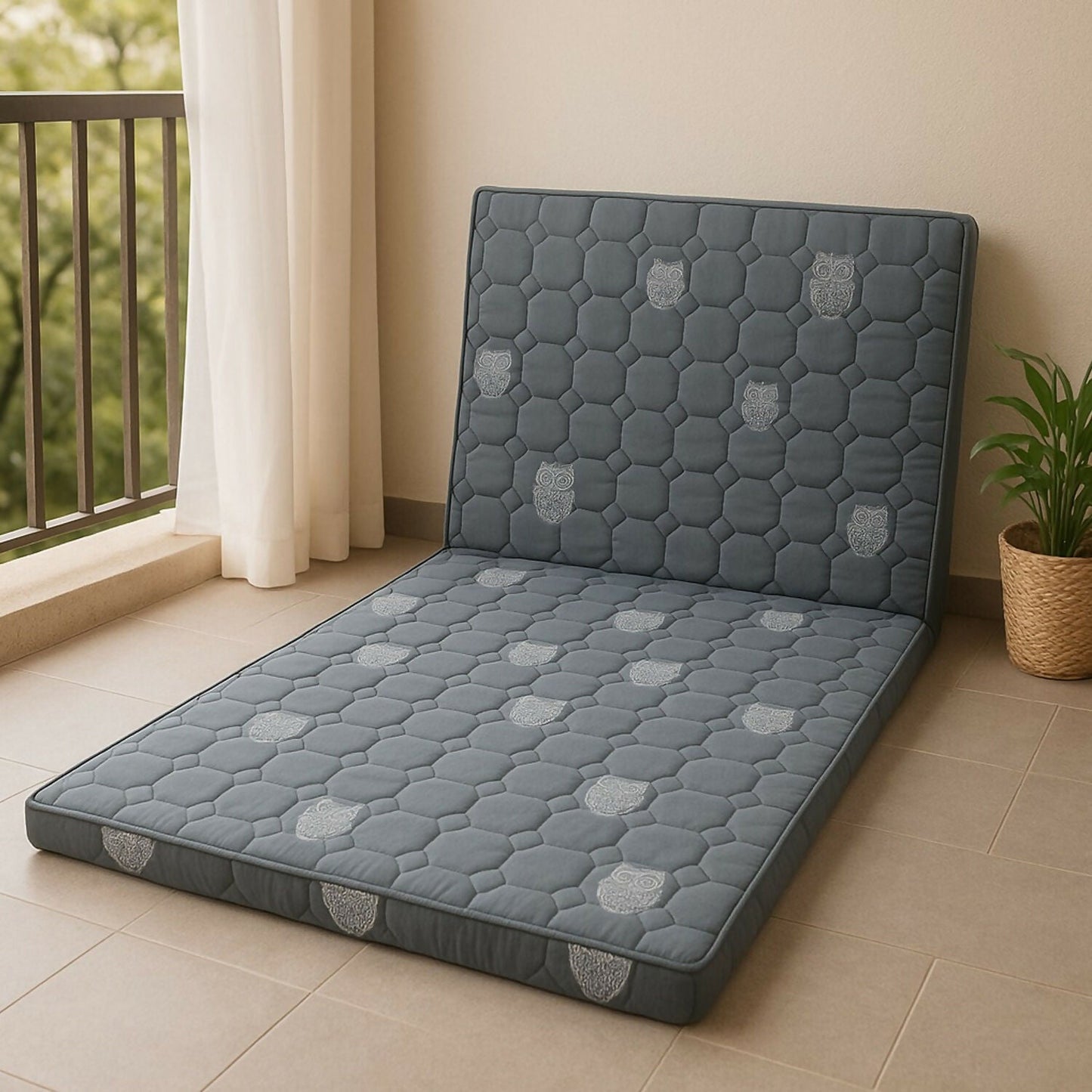 3 Fold Foldable Mattress – Portable & Comfortable Sleeping Bed for Home & Travel