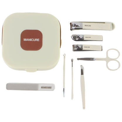 8 in 1 Premium Manicure & Pedicure Grooming Kit - (Set)
