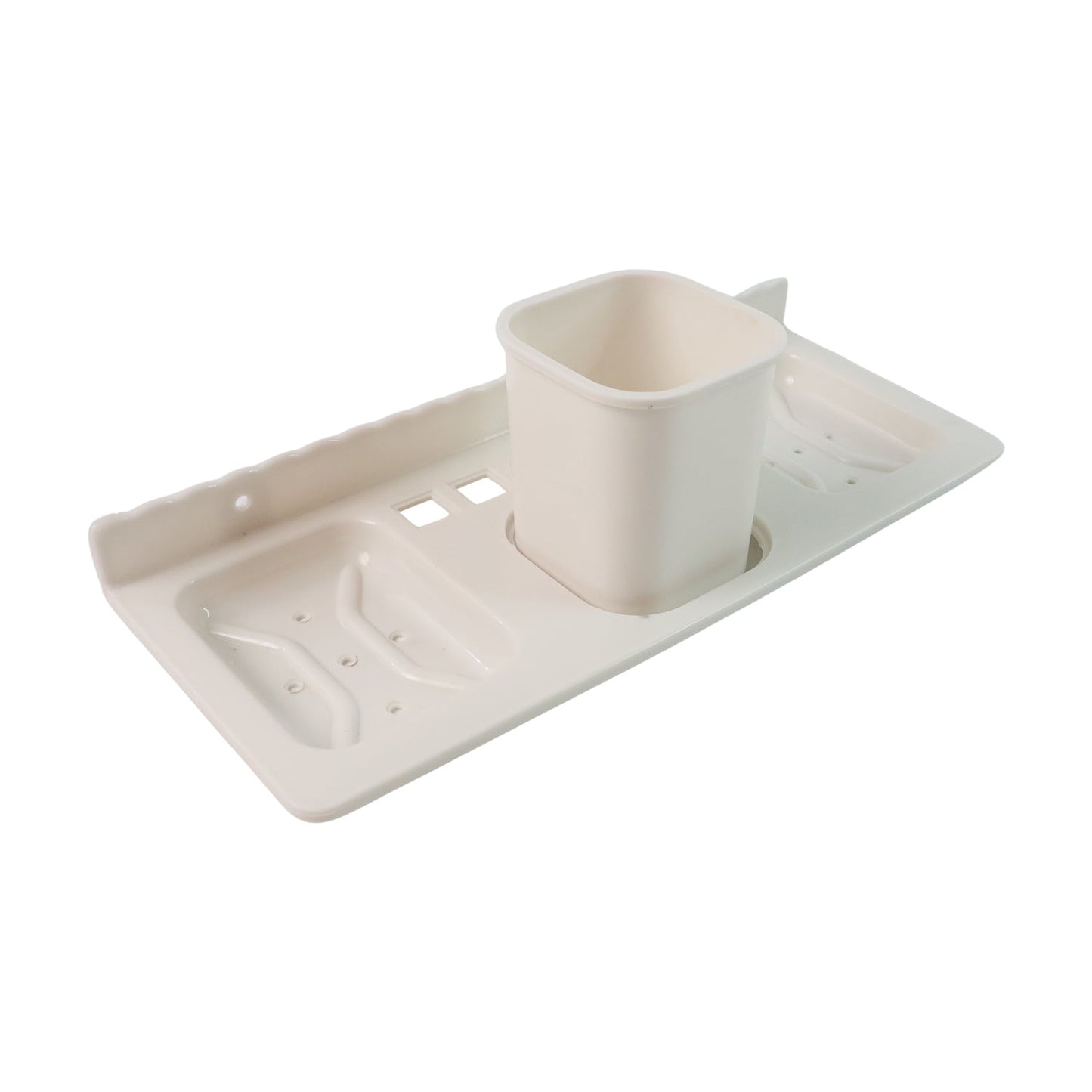 4 in 1 Wall-Mounted Bathroom Organizer - (1 Pc)