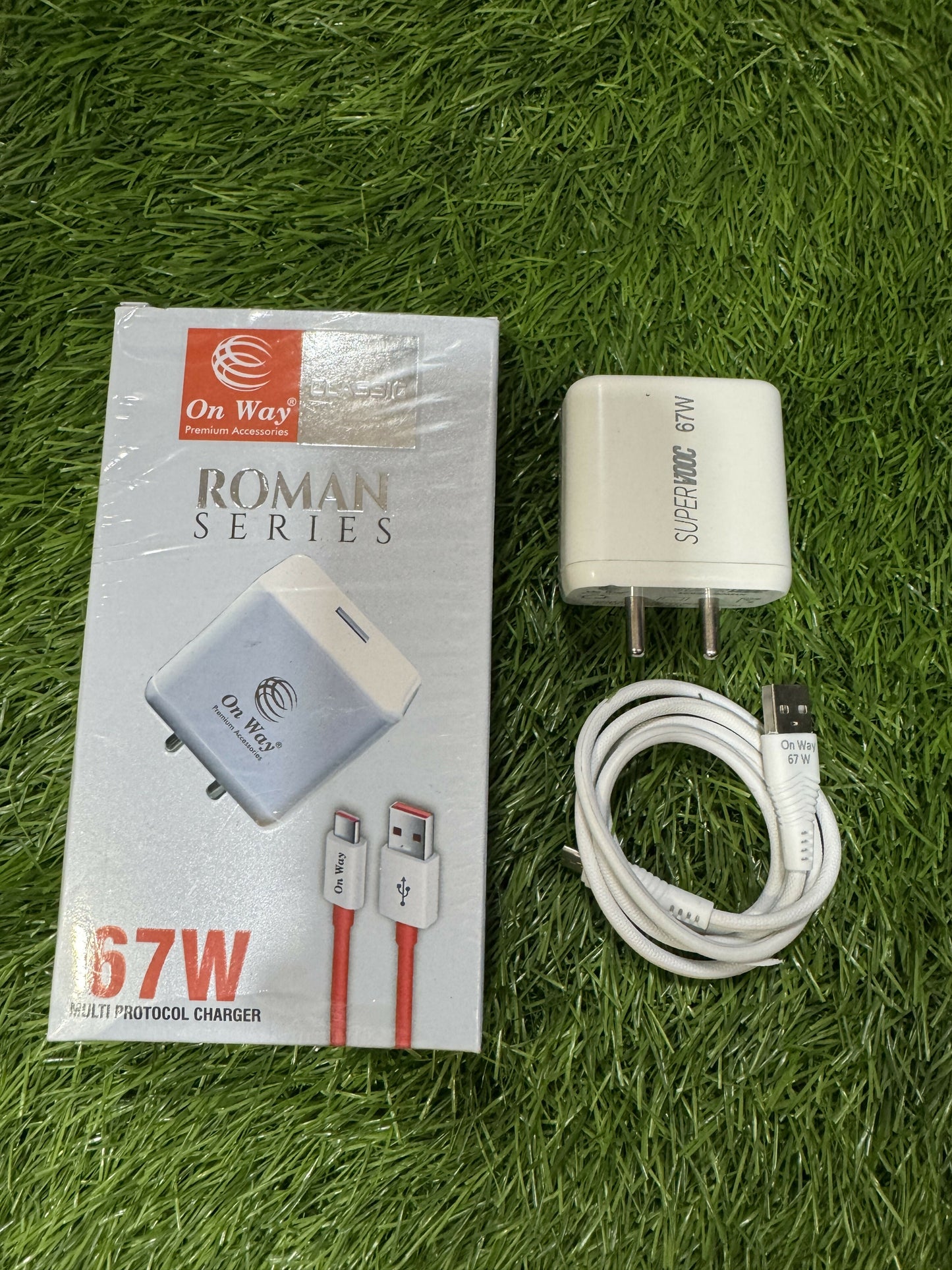 67W SUPER FAST ROMAN SERIES TYPE C CHARGER ONWAY